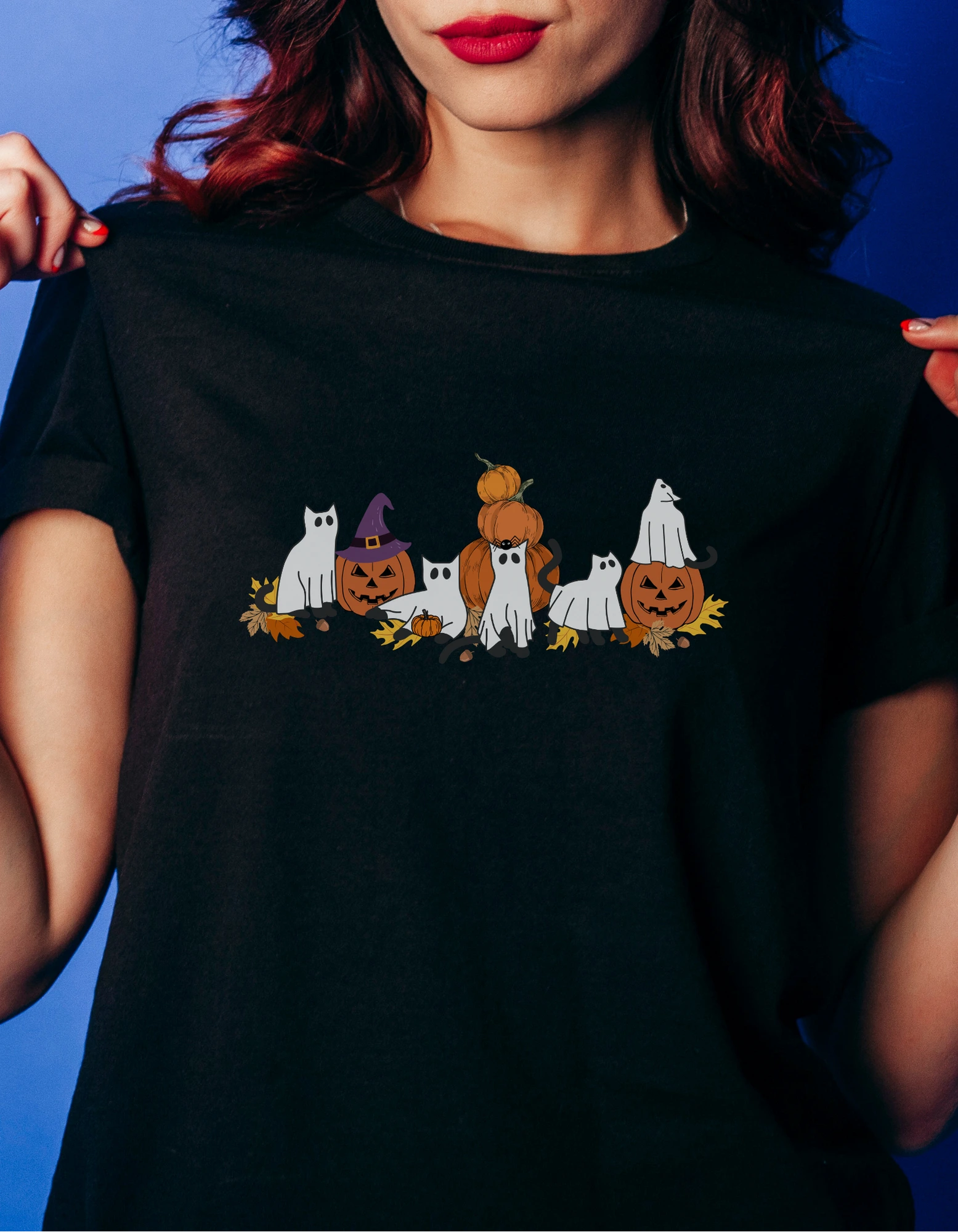 Halloween Ghosts Cats